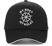 Divertida gorra de béisbol Unisex My Boat My Rules, nueva moda Unisex, capitán capitán, yate, regalo, gorra para el sol, gorras Snapback de verano Adjustable