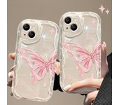 Aplicable a la funda para teléfono móvil Apple 15, iPhone 14, Promax Creative 13, modelo de mujer 11/12, mariposa rosa 16/15 iPhone 15
