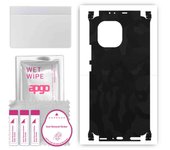 apgo Protective Skin Sticker for the back+sides compatible with Xiaomi Mi 11, Full Wrap Film, Foil, Vinyl - Pattern Black Camo