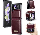 Accesorios de moda para teléfono Funda de cuero para Samsung Galaxy Z Flip 4 5g Flip3 Flip 3 Flip4 Zflip4 fundas mate delgadas for Samsung z Flip 4 azul