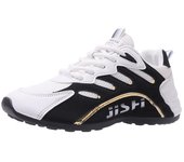 Zapatillas de deporte de marca de calidad para hombre, zapatos casuales con cordones y empalme de cuero para hombre, zapatos de verano de malla transpirable, mocasines ligeros para hombre 39