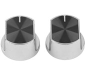 2 perillas de control universales para cocina de gas, repuesto de interruptor giratorio de aleación de zinc.