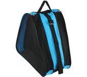 Bolsa para patines gruesa de 3 capas, triangular, impermeable, con correa ajustable azul