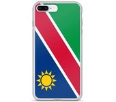 Funda iPhone - Namibia - Drapeau - Souple - Multicolore - Compatible iPhone 8 Plus
