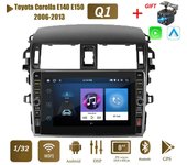8 pulgadas para Toyota Corolla E140 E150 2006-2013 con botón perilla Android Car Radio reproductor multimedia navegador estéreo GPS 2 Din 1+32GB 1+32GB