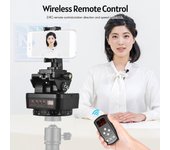 ZIFON YT-1000 2,4G Control inalámbrico cabezal de trípode automático cabezal panorámico motorizado giratorio de 360 ​​grados negro