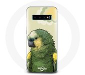 Coque pour Samsung Galaxy S10 Plus Amazone Perroquets Vert