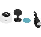 Mini cámara doméstica A9 con cubierta trasera magnética, cámara inalámbrica HD 1080P para patio de oficina en casa blanco