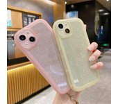 Funda de teléfono con corazón de amor holográfico con purpurina brillante y láser para iPhone 13, 11, 12 Pro Max, Xr, X, Xs Max, 14 Plus, funda de parachoques suave transparente For iPhone XR