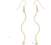 Les Trésors De Lily [B7574] - Pendientes 'Gazelles' chapados en oro - 50x4 mm oro