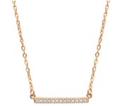Les Trésors De Lily [K3727] - Collar chapado en oro 'Diosa' de oro blanco - 20x2 mm oro