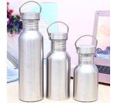 Hervidor de agua portátil individual de acero inoxidable para viaje, 350/500/750 ml 500ML plata