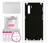 apgo Protective Skin Sticker for the back+sides compatible with Oppo A91, Full Wrap Film, Foil, Vinyl - Pattern Matrix