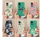 Funda para Oppo Reno 7 4 5 6 8 Lite 2 3 10 Pro 5G, funda con diseño de dinosaurio, silicona líquida suave, cuadrada, mate, a prueba de golpes, bolsa para teléfono para mujer para parachoques Oppo OPPO Reno2