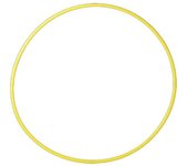 Aro de gimnasia rítmica SASAKI, estándar, amarillo limón, diámetro 75 cm, M13 amarillo limón