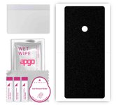 apgo Protective Skin Sticker for the back compatible with LG K71, Wrap Film, Foil, Vinyl - Pattern Matte Black