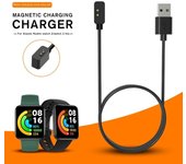Cargadores USB de 1M para Xiaomi Redmi Watch 2 Lite Horloge 2 Poco, Cable de carga, accesorios adaptadores de cargador para reloj inteligente negro