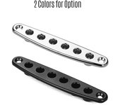 Piezas de guitarra eléctrica, puente de Metal, cuerda a través del cuerpo, casquillos, buje plata
