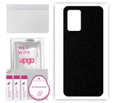 apgo Protective Skin Sticker for the back compatible with Realme 8 5G RMX3241, Wrap Film, Foil, Vinyl - Pattern Matte Black