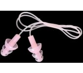 Tapones para los oídos de silicona suave con cuerda, protección auditiva para deportes acuáticos, tapones para los oídos con reducción de ruido, accesorios para piscina, 1 ud.