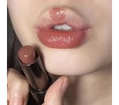 Lápiz labial rojo marrón lápiz labial impermeable hidratante espejo lápiz labial brillo de labios maquillaje natural de larga duración regalo de San Valentín 01