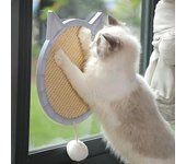 Pared de succión para rascar gatos, juguetes para gatos, pelota, rascador de uñas resistente al desgaste, estera, amoladora, papel corrugado, productos para cama para gatos China Gray Cat Pad