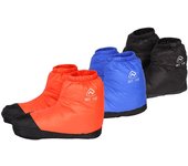 Botas de plumón impermeables, calcetines de plumón ligeros, botines rellenos, fundas de plumón para los pies M negro