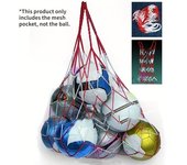 Bolsa de transporte para deportes al aire libre, equipo de cuerda portátil para deportes, bolsa de malla para pelotas, puede contener 10 pelotas L