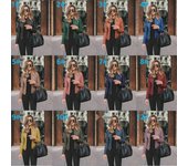 Chaqueta de piel sintética para mujer, otoño/invierno 2021 L caqui