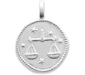 Les Trésors De Lily [Q8191] - Pendentif Argent 'Balance' argenté (rhodié) - 16 mm plata