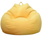 Funda de sofá tipo puf grande, diseño sencillo, para interiores, para adultos y niños.