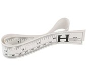 Cinta métrica autoadhesiva de 45/90cm, pulgadas métricas, herramienta adhesiva para máquina de coser, regla de papel, vinilo suave, accesorios para el hogar DIY China rosa claro
