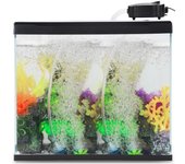 Bomba de aire Bomba de aire de acuario de doble orificio Gran volumen de aire Oxigenación Pecera Bubbler completo DB-702 EU Plug negro