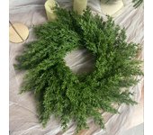 Guirnalda de pino y ciprés artificial, planta verde con agujas de pino artificiales, decoración navideña para ventanas, decoración colgante para puertas de casa. 1.8m pine  cypress vine