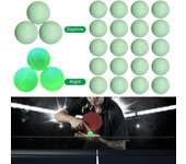 20 pelotas de tenis de mesa que brillan en la oscuridad, 40 mm, iluminadas, para fiestas de juegos al aire libre