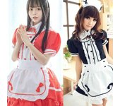 Disfraces de Halloween de travestismo para hombres y mujeres, uniforme de sirvienta mariquita de talla grande, cosplay de anime dulce XXXXXL negro