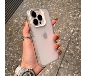 Funda de teléfono mate transparente de lujo para iPhone 11, 12, 13, 14, 15 Pro Max, 15 Plus, X, Xs Max, XR, carcasa trasera con parachoques For iPhone 15pro max