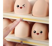 Rejilla para huevos abatible con caja de almacenamiento estable y multifuncional de 3 capas para encimeras