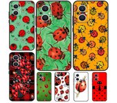 Funda con diseño de mariquita para OPPO Reno 10 Pro 4 5 6 7 8 Lite 8T 4Z 5Z, OPPO Find X5 Lite X2 X3 Neo X6 Pro OPPO Reno5 Z