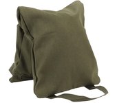 Bolsa de arena para yoga verde militar con asa, portátil, rellenable, de lona, para pesas.