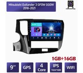 Radio con GPS para coche, reproductor Multimedia con Android, 10 pulgadas, navegador estéreo, WIFI, 1 + 16GB, para Mitsubishi Outlander 3 GF0W GG0W 2018 - 2021