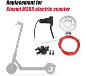 Juego de frenos de disco para patinete eléctrico, pinza de palanca de freno con rotor de disco de 110mm y reemplazo de Cable para negro