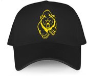 Recién llegado, sombreros de algodón, gorra de béisbol para adultos, dibujos animados al aire libre, oso grizzly, hombres y mujeres, gorras de verano de hip-hop, gorra Snapback sólida para el sol Adjustable