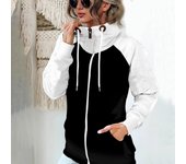 Ropa de mujer Otoño Invierno Espesar Holgado Abrigo de Manga Larga Abrigo Casual Plus Terciopelo S gris