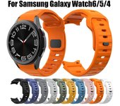 Correa de silicona para Samsung Galaxy Watch 6 Classic 47mm 43mm/4 classic 46mm 42mm Pulsera Samsung Galaxy Watch 5/5pro 45mm/4/6 40mm 44mm gris
