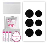 apgo Protective Skin Sticker for the back compatible with Apple AirTag, Wrap Film, Foil, Vinyl - Pattern Matte Black