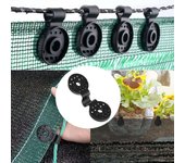 Clips de plástico para tela de sombra, agarre de bloqueo resistente para tela de sombra, nuevos clips para tela de sombra, clips de plástico para tela de sombra Clip de malla, agarre de bloqueo de tela para sombra One Size