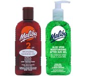 Malibu tanning oil SPF2 200ml + Aloe Gel after tanning 200ml