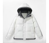 Chaqueta de plumón con capucha para hombre, abrigo de plumón de pato Blanco Simple, nuevo par Popular, invierno M