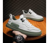 Zapatillas de deporte de moda para hombre, zapatos deportivos informales transpirables, zapatos de diseñador para hombre ;Zapatos vulcanizados con cordones Zapatillas Hombre 2024 39 verde